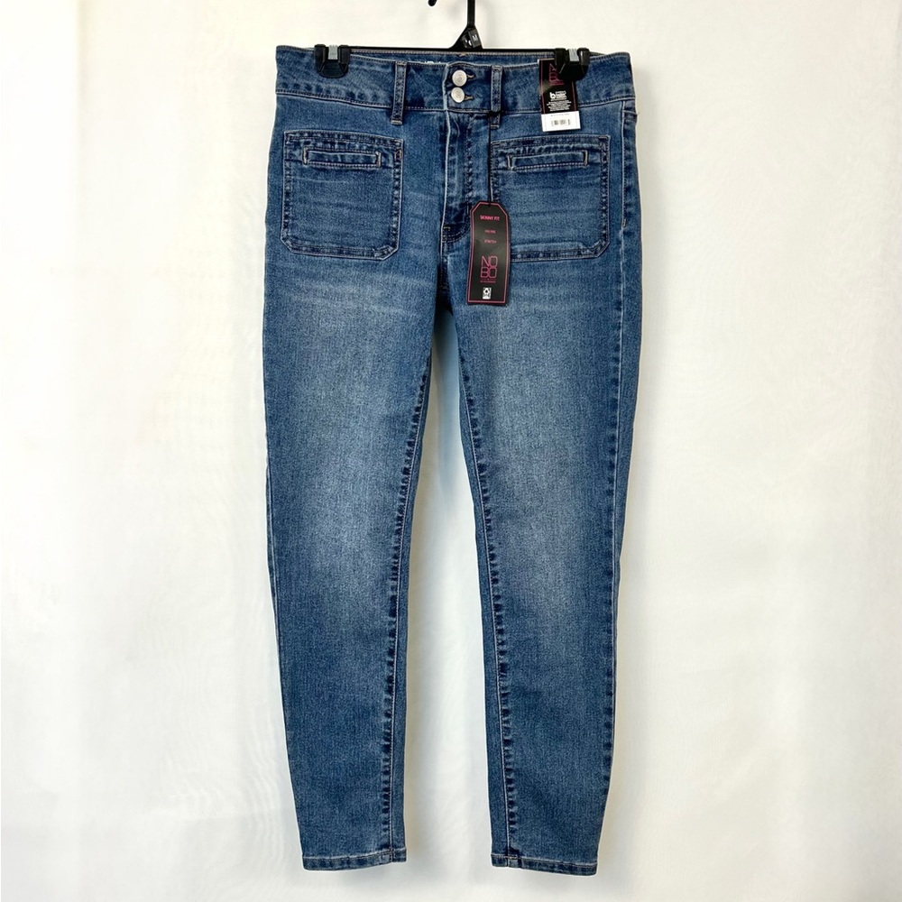 NWT No Boundaries Women’s Patch Pocket Midrise Skinny Jeans / Sz 11
